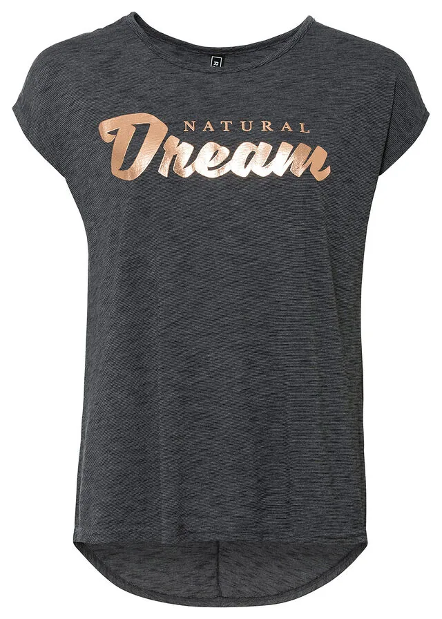 Camiseta larga de mezcla de viscosa