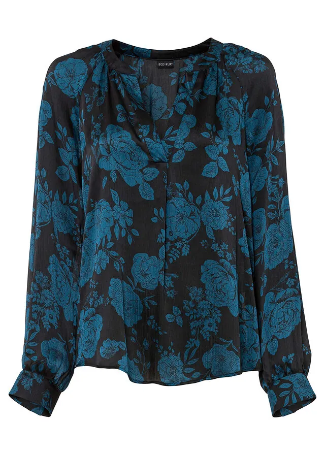 Blusa tipo túnica con ligero crepé