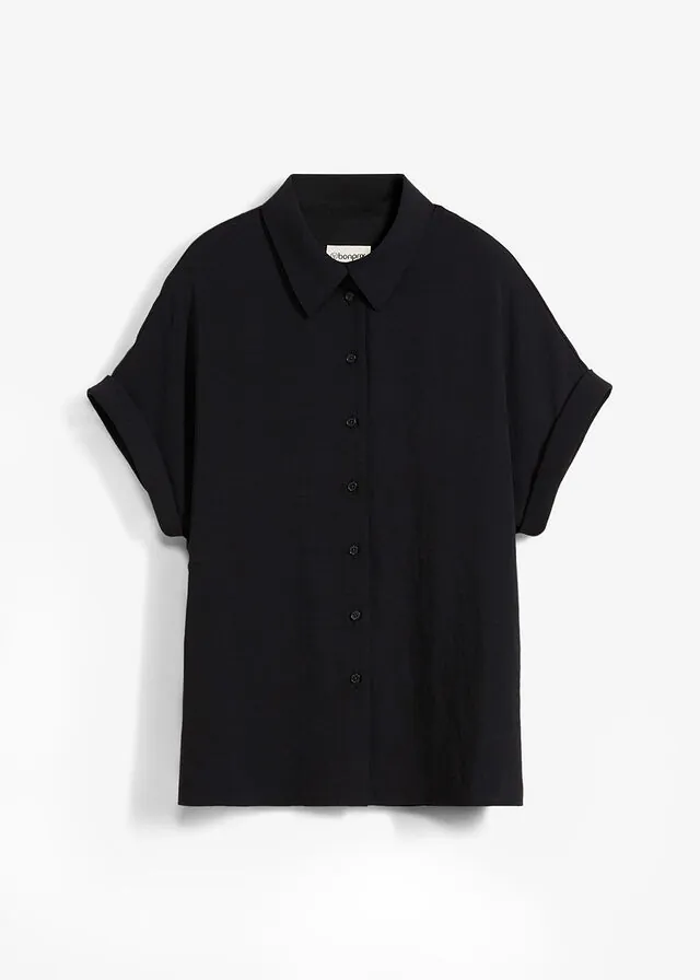 Blusa holgada de crepé estructurado