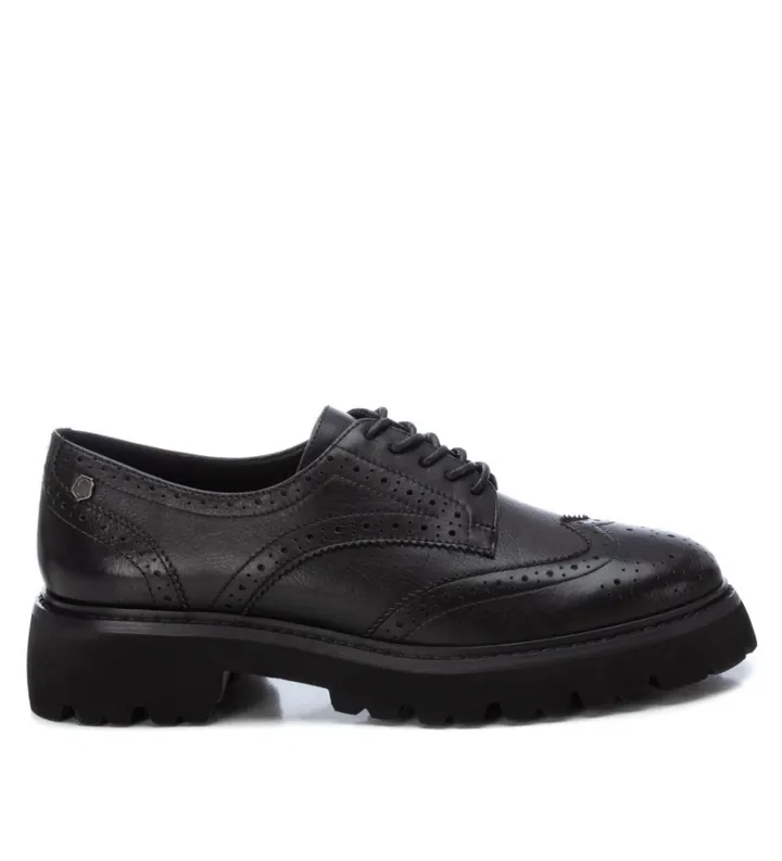 Carmela para mujer. 16195301-NEGRO Mocasines de piel 161953 negro (36), Plano, Ninguno, Casual