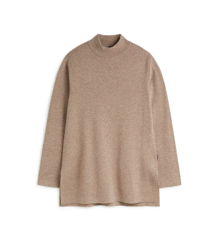 ECOALF para mujer. MCWGAKNPALNA0653W24-389 Jersey Palna marrón (XS), Casual, Manga larga, Sostenible, Lana reciclada
