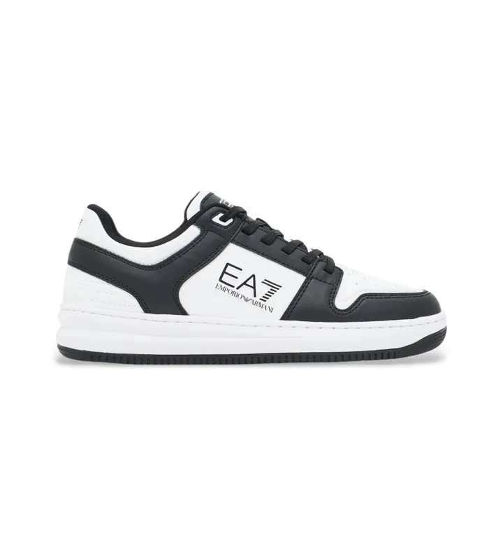 EA7 unisex. 7X000345_AF11988 Zapatillas Slasher blanco, negro (36 2/3), Plano, Cordones, Casual