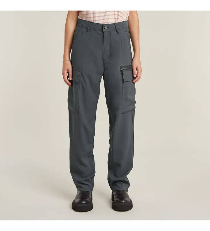 G-Star para mujer. D26153-D522-860 Pantalón Soft Outdoors gris (30/32), Casual, Viscosa