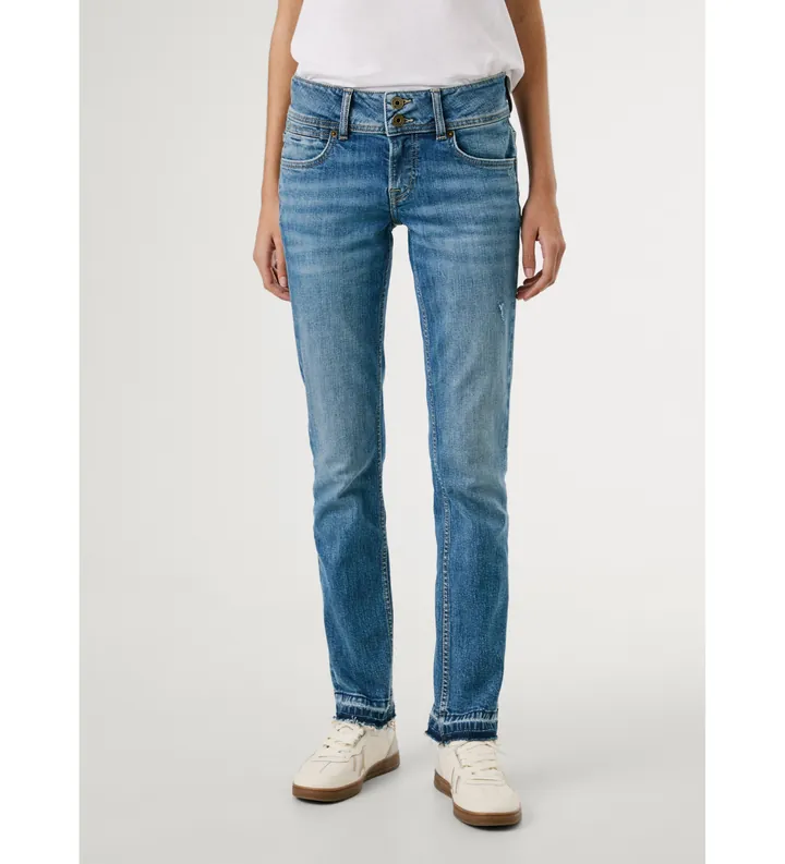 Pepe Jeans para mujer. PL2047294WB Jeans Slim Lw Venus azul (24/30), Casual, Algodón, Denim