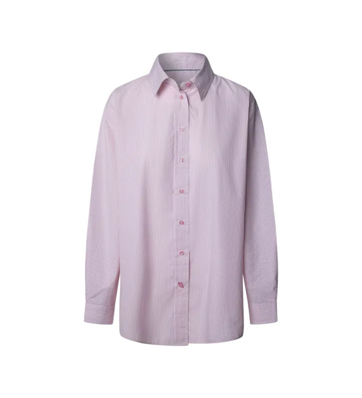 Pepe Jeans para mujer. PL3051250 Camisa Lorelai rosa (M), Casual, Algodón, Clásico, Manga larga