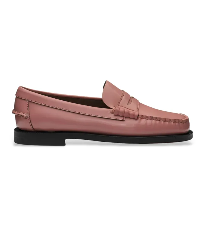 Sebago para mujer. 76112KW Mocasines de piel Classic Dan rosa (37), Plano, Ninguno, Casual