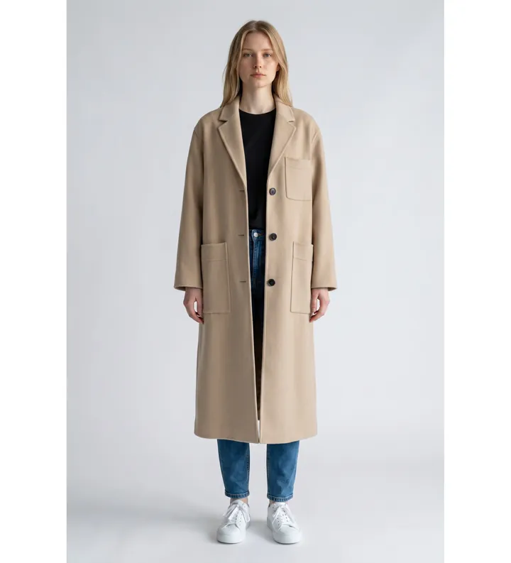 Weekend Max Mara para mujer. 2615011021600 Abrigo Galosce beige (38), Casual, Lana