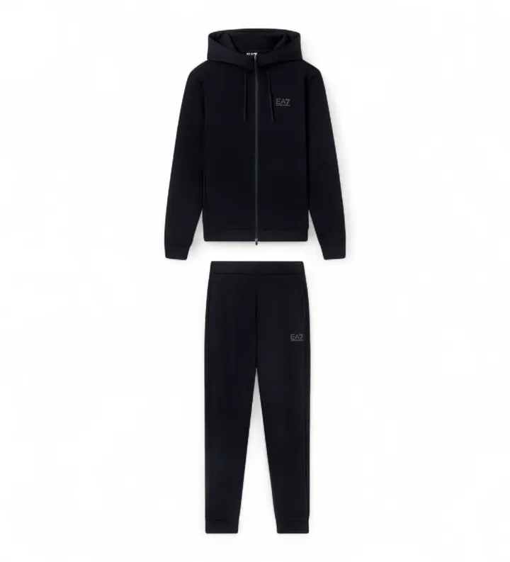 EA7 para hombre. 7M001602_AF20845 Conjunto Natural Ventus Negro (L), Casual, Deportivo, Algodón, Sportswear, Multideporte, Manga larga