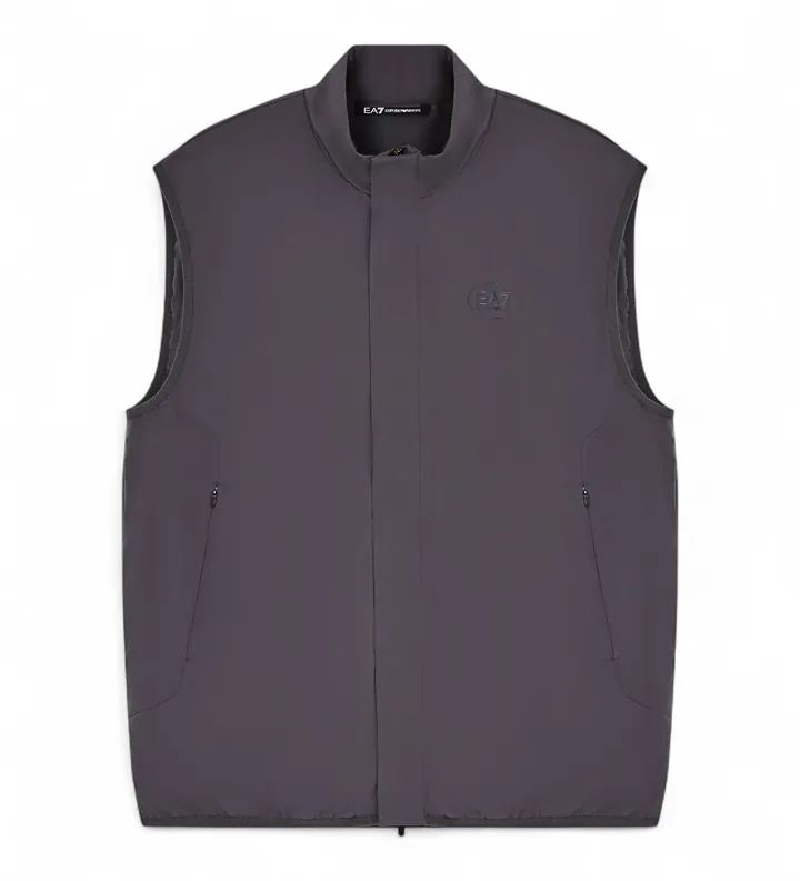 EA7 para hombre. 7M001748_AF13137 Chaleco Sport Travel M Gris (3XL), Blanco, Poliéster, Outdoor, Sin mangas / Tirantes