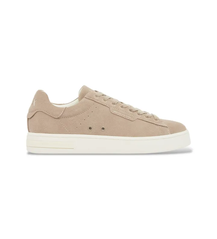 A|X Armani Exchange para hombre. XM002617AF19687Z1030 Zapatillas soft tierra (39), Marrón, 3 a 5cm, Cordones, Clásico