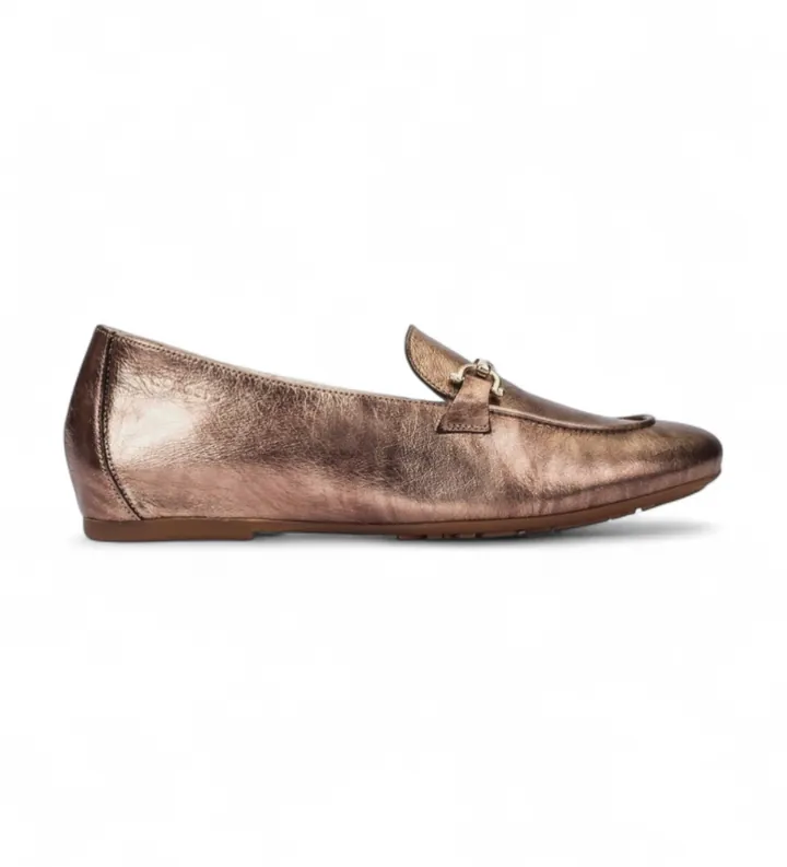 Wonders para mujer. A-4111_5642_6509 Mocasines de Piel Grace 11 bronce (37), Plano, Ninguno, Casual, Clásico