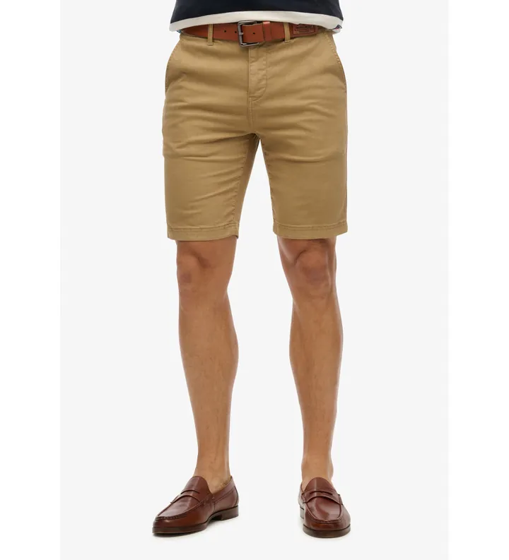 Superdry para hombre. M7110397A Pantalón corto Vintage International beige (30), Casual, Algodón