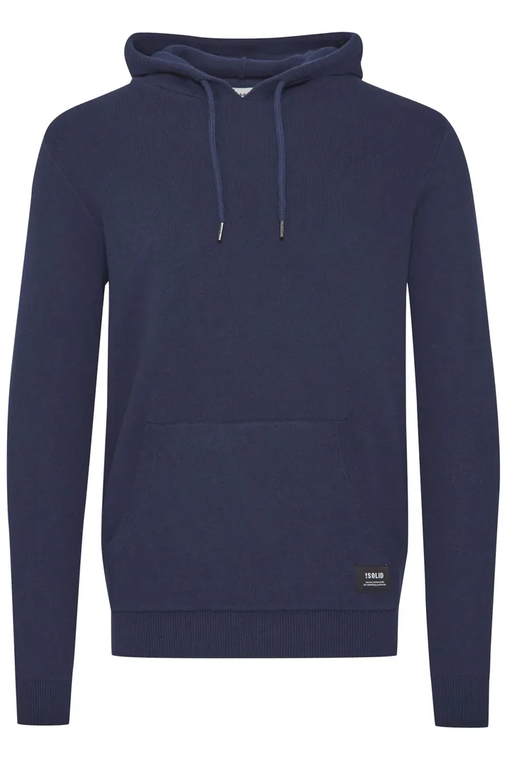 !Solid Sudadera 'Kay'  azul oscuro / negro / blanco