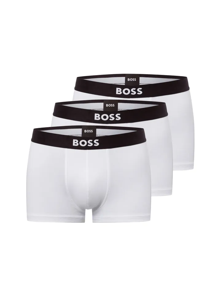 BOSS Calzoncillo boxer 'David Beckham' negro / blanco
