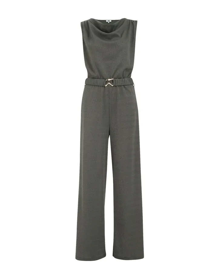 WE Fashion Jumpsuit  verde oscuro
