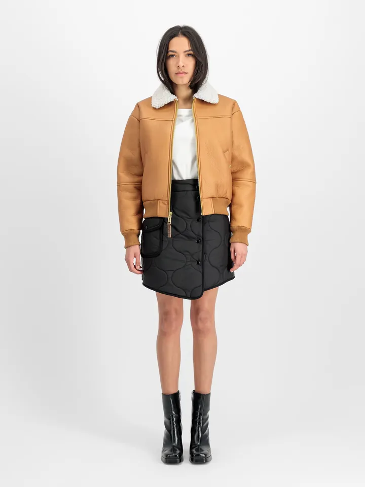 ALPHA INDUSTRIES Chaqueta de entretiempo  marrón claro / blanco
