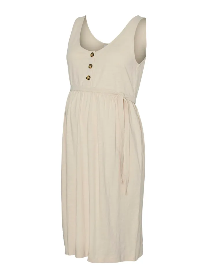 MAMALICIOUS Vestido 'MLEvi Lia' marrón claro