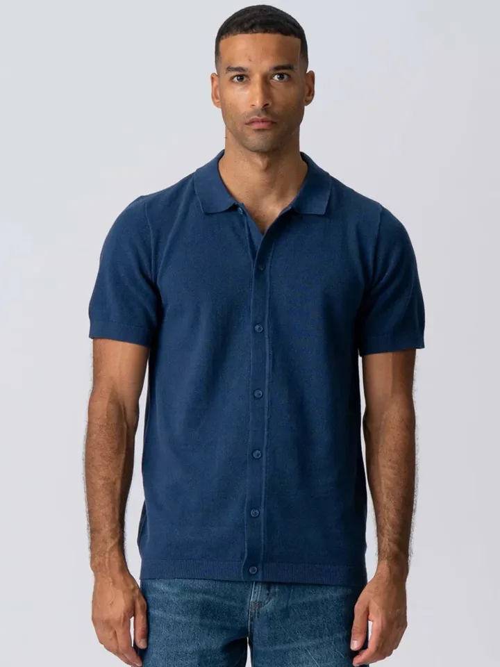 TEESHOPPEN Camiseta ' Pullover ' azul