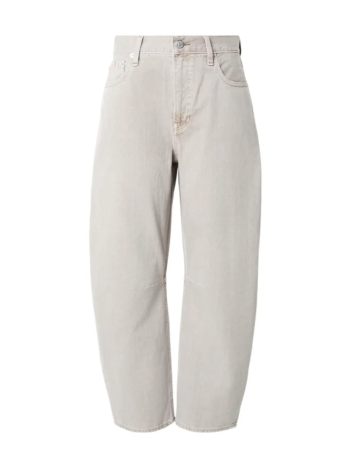Calvin Klein Jeans Vaquero 'Cropped Barrel' gris claro
