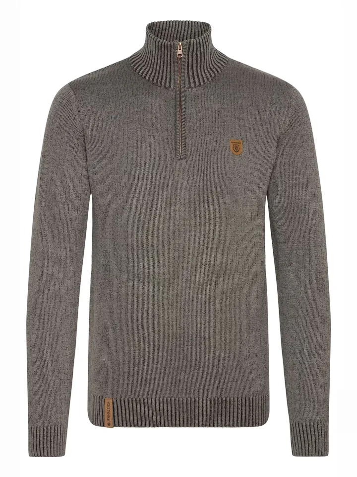 INDICODE JEANS Jersey 'Nathen'  gris oscuro