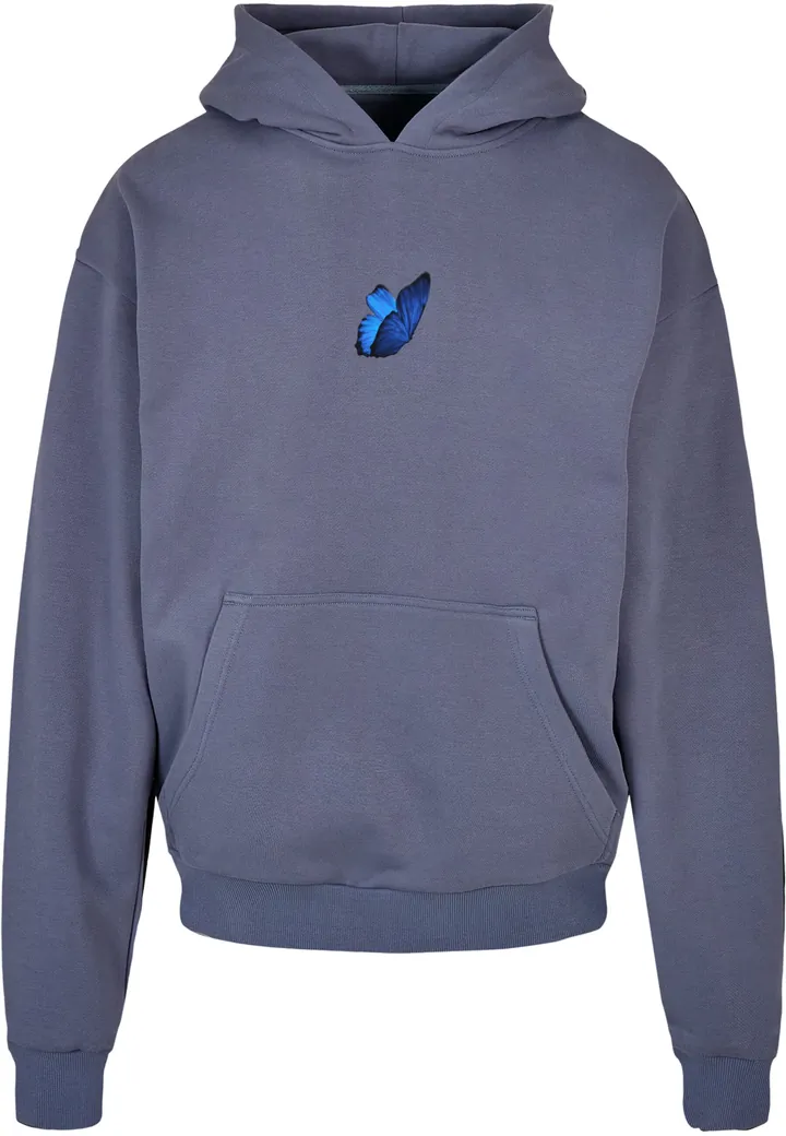 MT Upscale Sudadera 'Le Papillon' azul / zafiro / gris / blanco