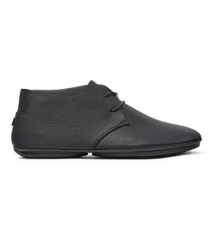 Camper para mujer. K400221-036 Botines de piel Right Nina negro (35), Plano, 1 a 3cm, Cordones, Casual