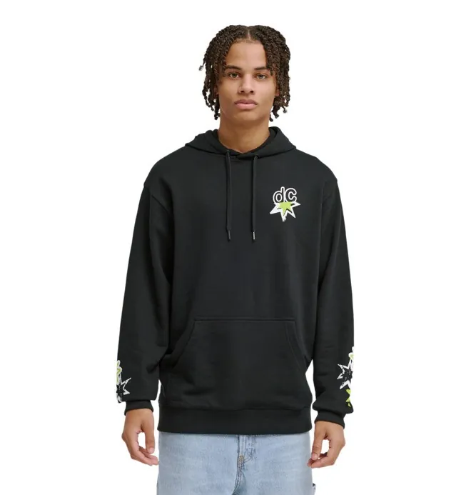Shock Side - Sudadera con Capucha Negro Hombre