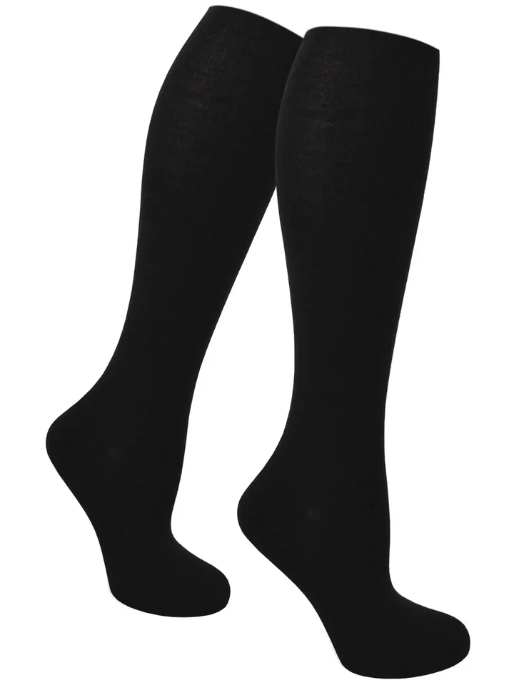 normani Calcetines hasta la rodilla negro