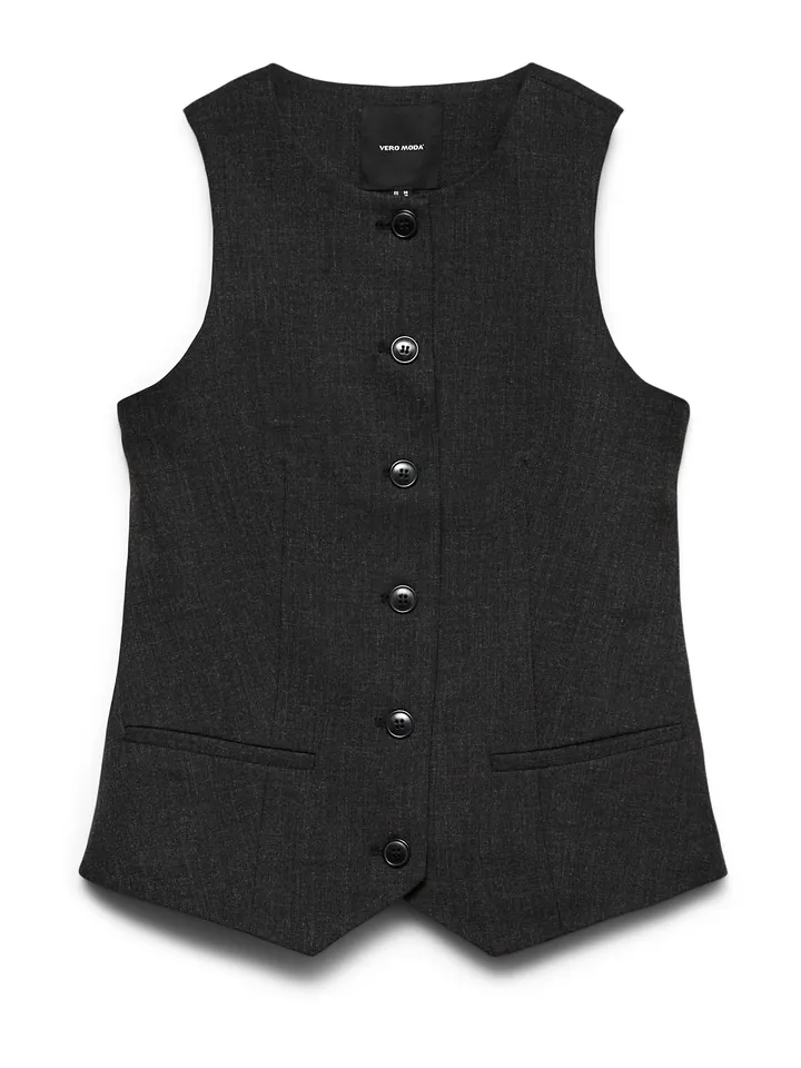 VERO MODA Chaleco para traje 'VMBESTIE'  gris oscuro