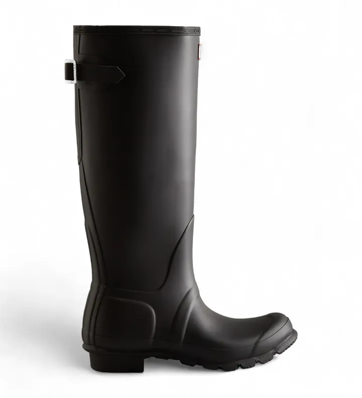 Hunter para mujer. WFT1001RMA Botas Orig Back Adjustable negro (36), Plano, Ninguno, Casual