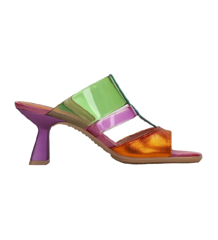Hispanitas para mujer. CHV243372 Sandalias Danielle naranja (36), Piel, 5 a 8cm, Ninguno, Casual, Fiesta, Multicolor