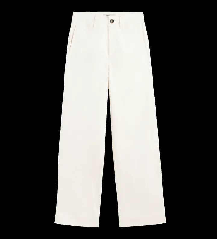 ECOALF para mujer. MCWGAPAARAS00269S24-001 Pantalón Aras beige (36), Casual, Algodón Orgánico, Sostenible