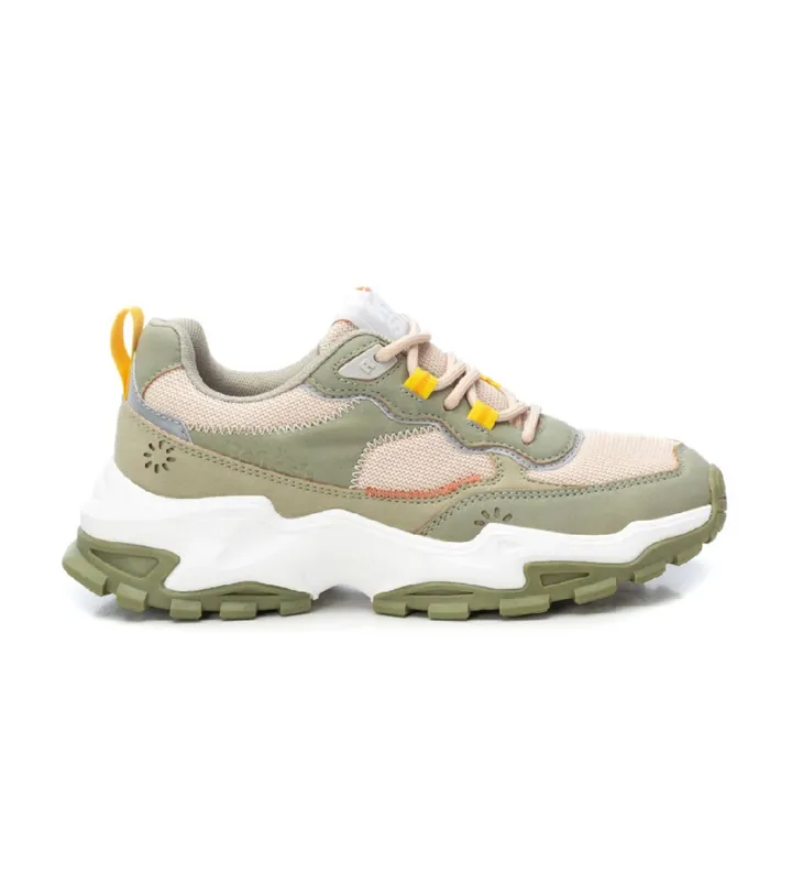 Refresh para mujer. 17240404-KAKI Zapatillas 172404 verde (36), Plano, Cordones, Casual