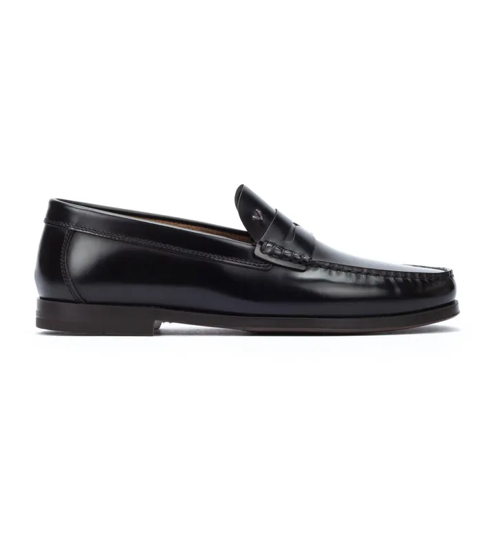 Martinelli para hombre. 1623-2761N Mocasines de Piel Forthill negro (40), Plano, Ninguno, Casual, Clásico