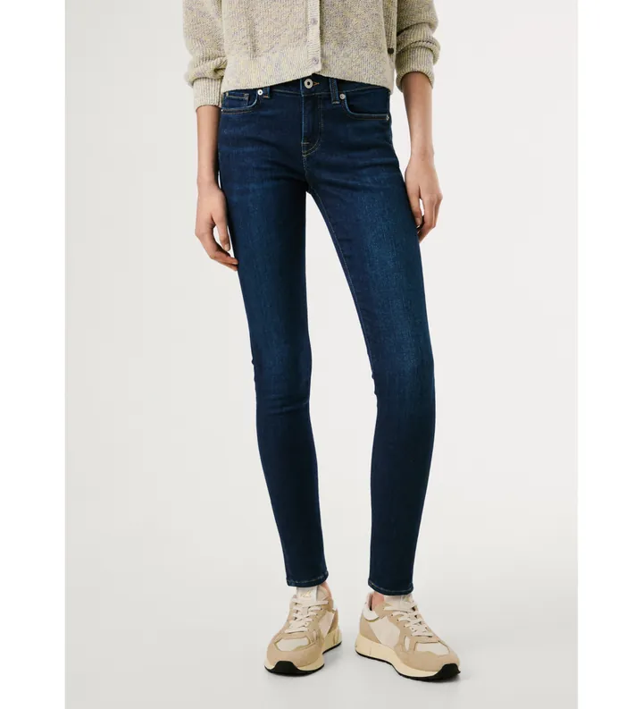 Pepe Jeans para mujer. PL2045836FA Jeans Skinny Soho marino (24/30), Casual, Algodón, Denim