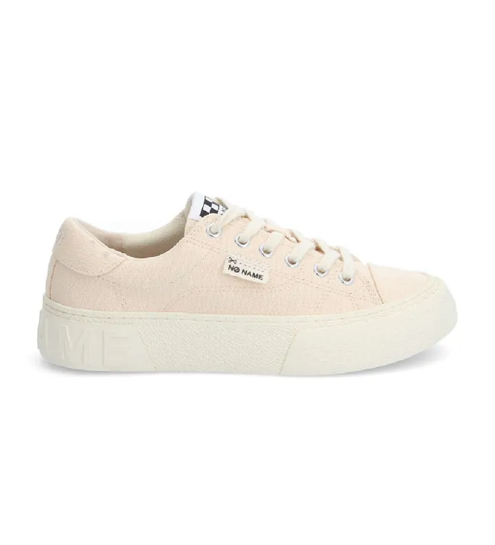 NO NAME para mujer. QNBCOD0 Zapatillas Reset beige (36), Tela, Plano, Cordones, Casual