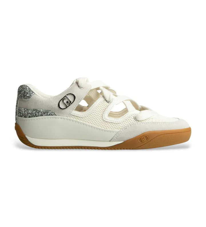 Liu Jo para mujer. BA6037TX306S1400 Zapatillas Lewis 03 blanco (36), Plano, Cordones, Casual