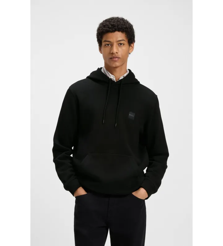 BOSS para hombre. 50509314 Sudadera Wetalk negro (L), Casual, Poliéster