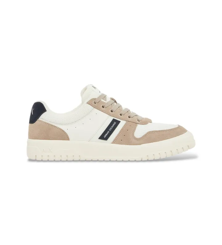 A|X Armani Exchange para hombre. XM002622AF22773M1314 Zapatillas Mixed-Material marrón (39), 3 a 5cm, Cordones, Casual