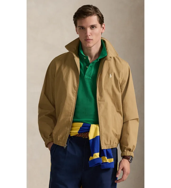 Polo Ralph Lauren para hombre. 710A12636003 Chaqueta The Bayport Poplin beige (L), Casual, Algodón
