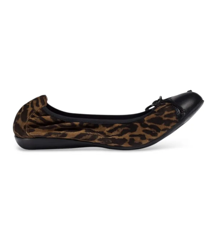 Wonders para mujer. A-6134_5578_11357 Bailarinas de Piel Kalmar marron (37), Marrón, Plano, Ante, Ninguno, Casual, Animal print