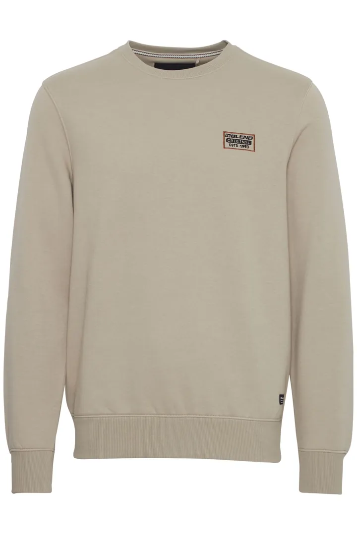 BLEND Sudadera 'Kalip' beige / marrón / negro