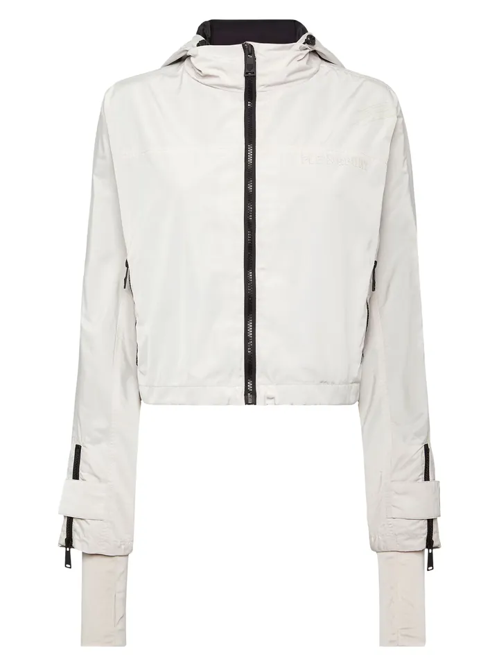 Plein Sport Chaqueta deportiva 'Scratch'  gris claro / negro