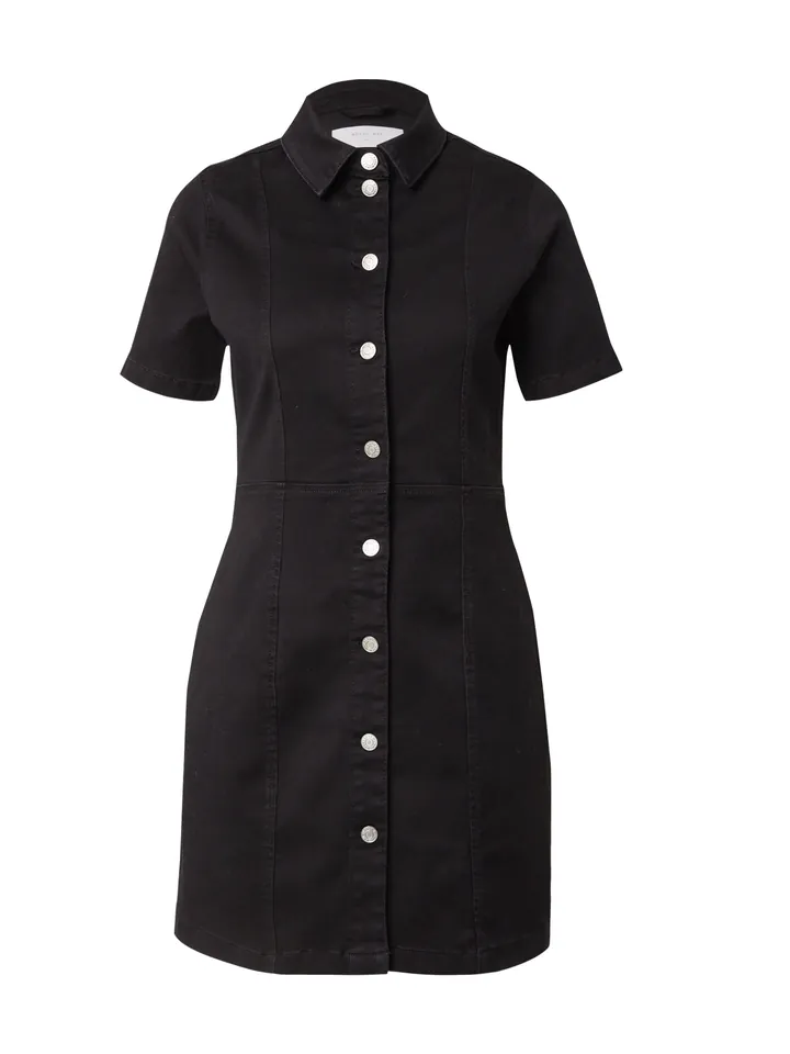 Noisy may Vestido camisero 'Nmnisa' negro denim