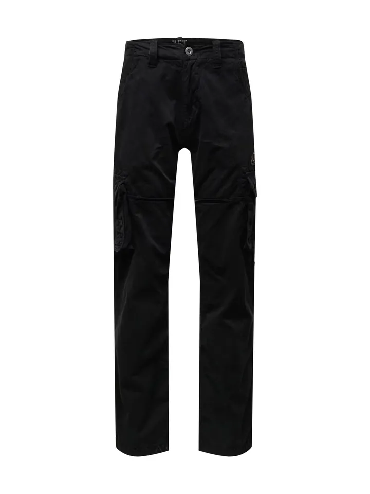 ALPHA INDUSTRIES Pantalón cargo 'Jet' negro
