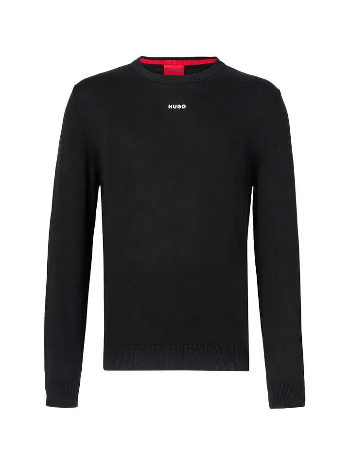 HUGO Jersey 'San Cassius-C2'  negro / blanco