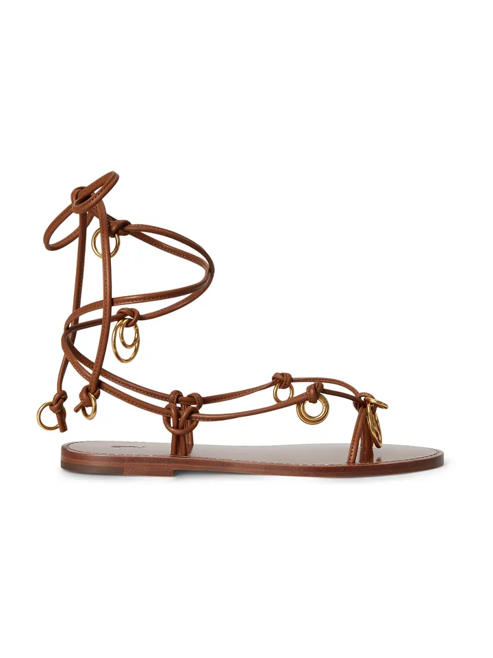 Polo Ralph Lauren Sandalias de dedo marrón