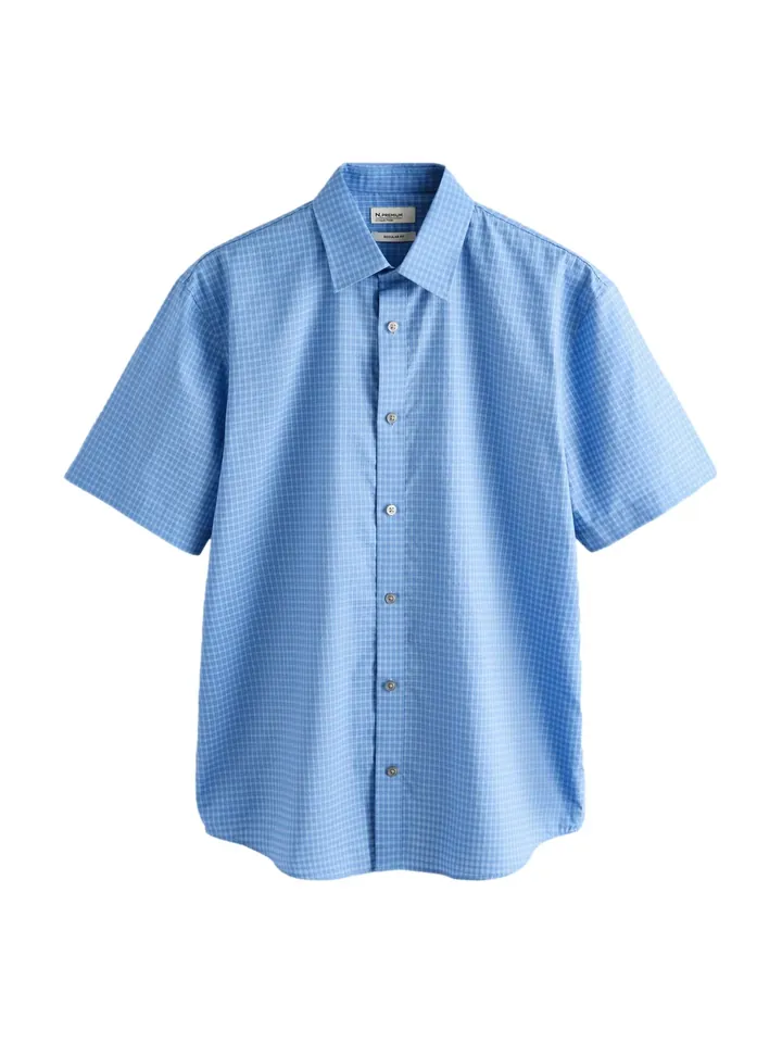 Next Camisa 'N. Premium' azul / azul claro