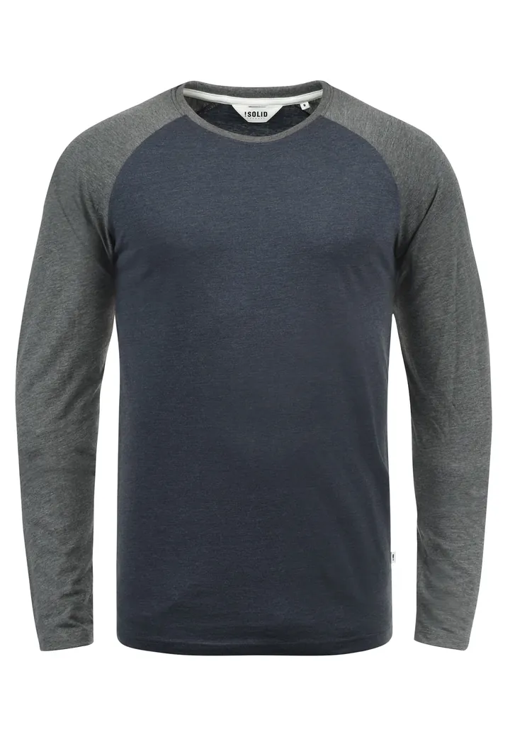 !Solid Camiseta 'Bastien' azul / gris
