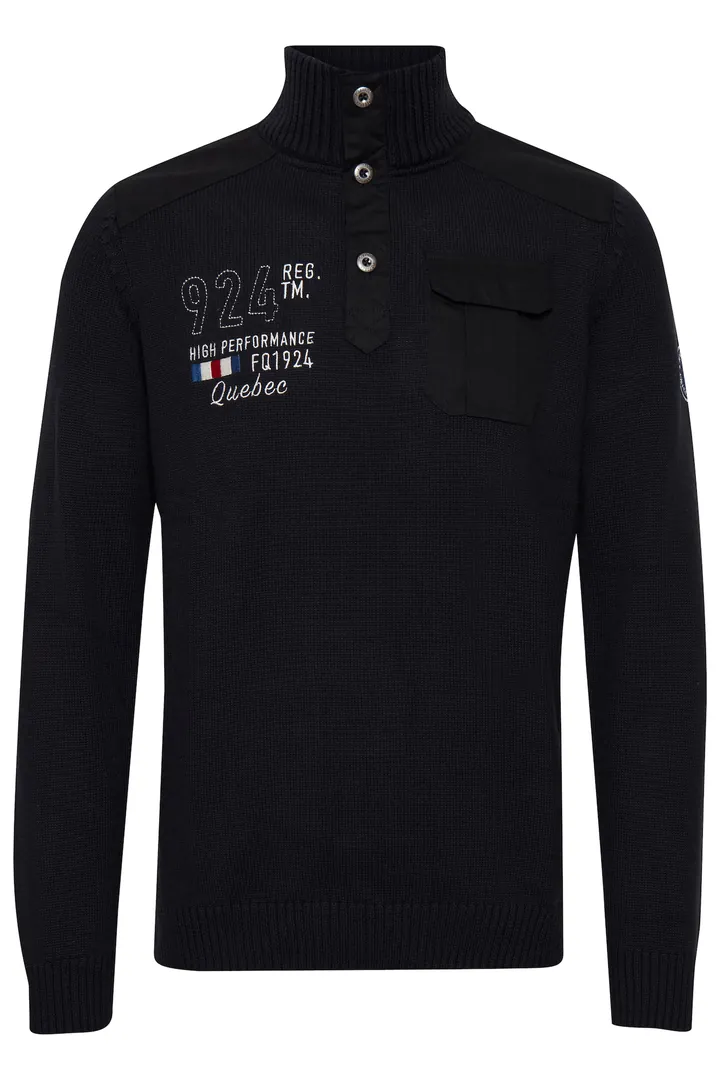 FQ1924 Jersey 'ERLONG'  gris / negro / blanco